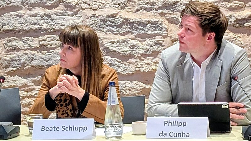 1. Vizepräsidentin Beate Schlupp und Abg. Philipp da Cunha MdL in Tallinn (Foto: Landtag M-V)